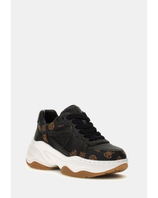 Γυναικεία μαύρα sneakers με λογότυπο - Guess Hapyy FLTHPYFAL12 Γυναικεία μαύρα sneakers με λογότυπο - Guess Hapyy FLTHPYFAL12