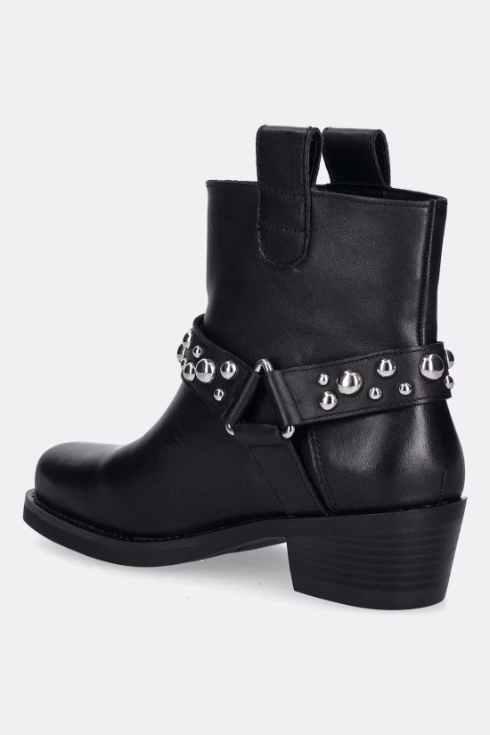Γυναικείο μαύρο δερμάτινο cowboy μποτάκι - Liu Jo 2F5047P0102 Γυναικείο μαύρο δερμάτινο cowboy μποτάκι - Liu Jo 2F5047P0102