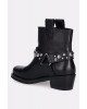 Γυναικείο μαύρο δερμάτινο cowboy μποτάκι - Liu Jo 2F5047P0102 Γυναικείο μαύρο δερμάτινο cowboy μποτάκι - Liu Jo 2F5047P0102