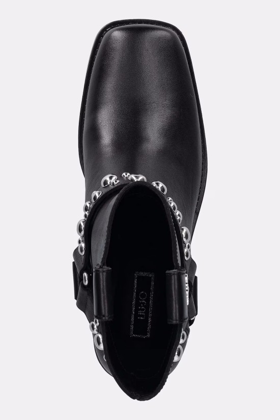 Γυναικείο μαύρο δερμάτινο cowboy μποτάκι - Liu Jo 2F5047P0102 Γυναικείο μαύρο δερμάτινο cowboy μποτάκι - Liu Jo 2F5047P0102