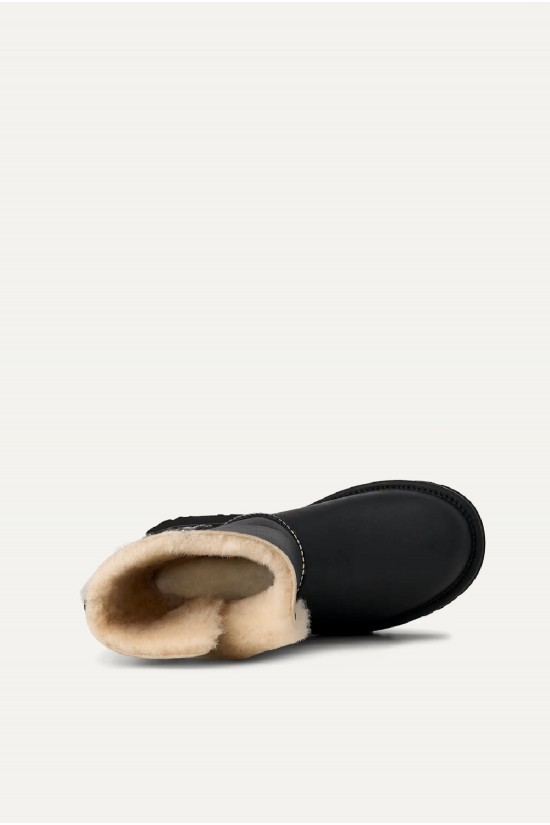 Γυναικεία μαύρη δερμάτινη μπότα - UGG Esmee Leather Boot W/1172590 Γυναικεία μαύρη δερμάτινη μπότα - UGG Esmee Leather Boot W/1172590