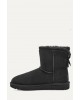 Γυναικεία μαύρα μποτάκια με φιόγκο - Ugg Mini Bailey Bow II W/1016501 Γυναικεία μαύρα μποτάκια με φιόγκο - Ugg Mini Bailey Bow II W/1016501