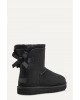 Γυναικεία μαύρα μποτάκια με φιόγκο - Ugg Mini Bailey Bow II W/1016501 Γυναικεία μαύρα μποτάκια με φιόγκο - Ugg Mini Bailey Bow II W/1016501
