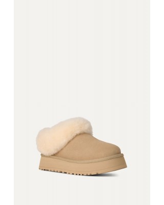 Γυναικείες μπεζ παντόφλες με γούνα - UGG Tazzelle Mdsd W/1171393