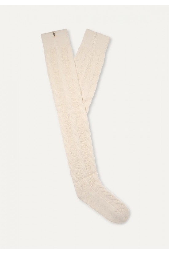 Γυναικείες ψηλές κρεμ κάλτσες - Ugg Zanika Thigh cable socks 1171626 Γυναικείες ψηλές κρεμ κάλτσες - Ugg Zanika Thigh cable socks 1171626