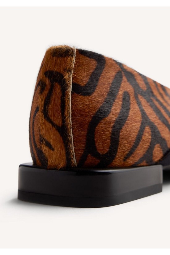 Γυναικείες δερμάτινες μπαλαρίνες animal print - Gioseppo Milaca 76867