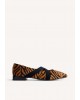 Γυναικείες δερμάτινες μπαλαρίνες animal print - Gioseppo Milaca 76867