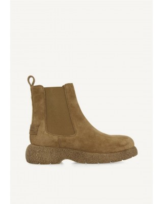 Γυναικείο taupe δερμάτινο μποτάκι chelsea - Gioseppo Presov 73624 Γυναικείο taupe δερμάτινο μποτάκι chelsea - Gioseppo Presov 73624