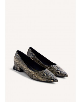 Γυναικεία μπαλαρίνα με τακούνι και snake print - Gioseppo Mesick 76725 Γυναικεία μπαλαρίνα με τακούνι και snake print - Gioseppo Mesick 76725
