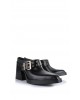 Γυναικεία δερμάτινα μαύρα mules - IRIS Teo106 Γυναικεία δερμάτινα μαύρα mules - IRIS Teo106