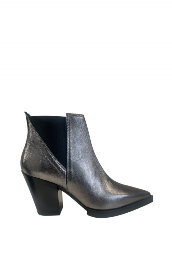 Γυναικείο μεταλλικό δερμάτινο μποτάκι - Iris Taty102