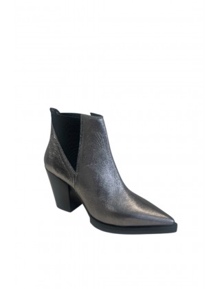 Women's metallic leather ankle boot - Iris Taty102