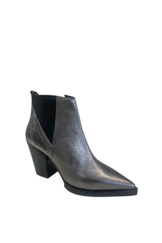 Γυναικείο μεταλλικό δερμάτινο μποτάκι - Iris Taty102
