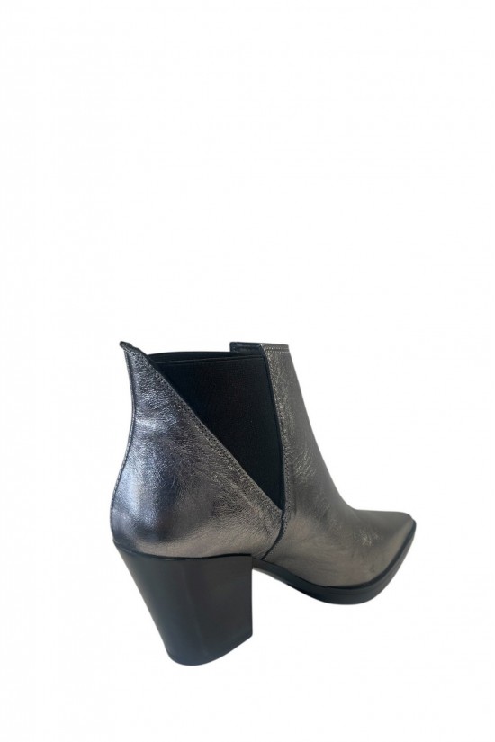 Γυναικείο μεταλλικό δερμάτινο μποτάκι - Iris Taty102