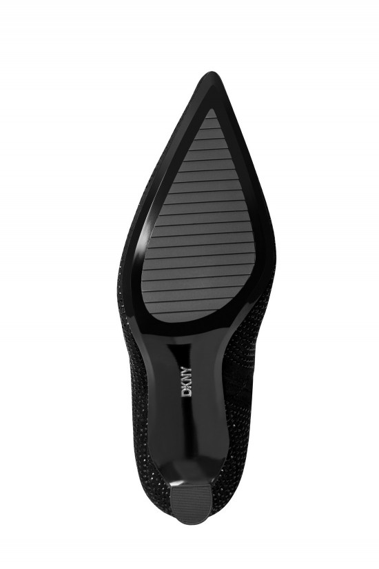 Γυναικείο μαύρο μποτάκι με στρας - DKNY Cayden K4606697