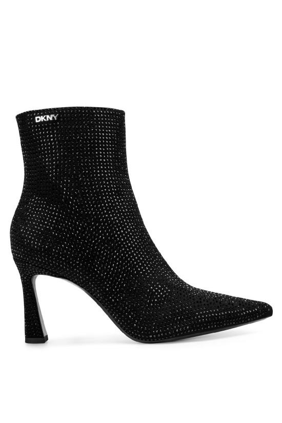 Γυναικείο μαύρο μποτάκι με στρας - DKNY Cayden K4606697