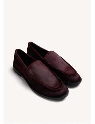 Γυναικεία δερμάτινα μπορντό loafers - Gioseppo 80770