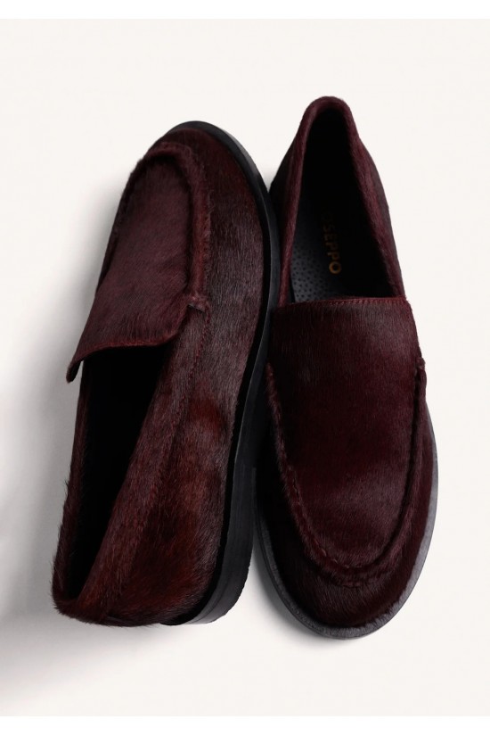 Γυναικεία δερμάτινα μπορντό loafers - Gioseppo 80770 Γυναικεία δερμάτινα μπορντό loafers - Gioseppo 80770