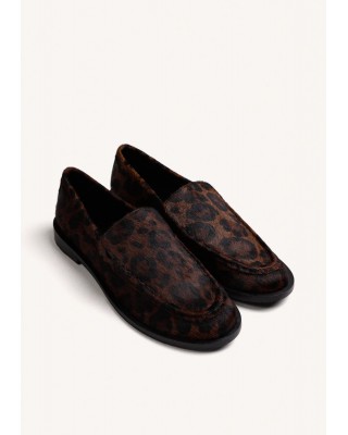 Γυναικεία δερμάτινα leopar loafers - Gioseppo 80770 Γυναικεία δερμάτινα leopar loafers - Gioseppo 80770