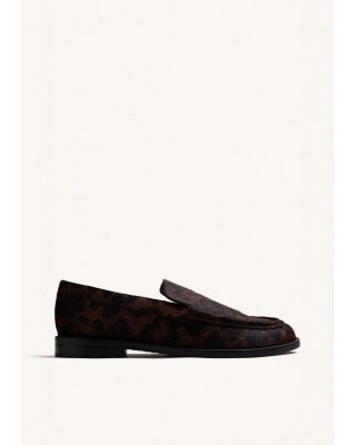 Γυναικεία δερμάτινα leopar loafers - Gioseppo 80770