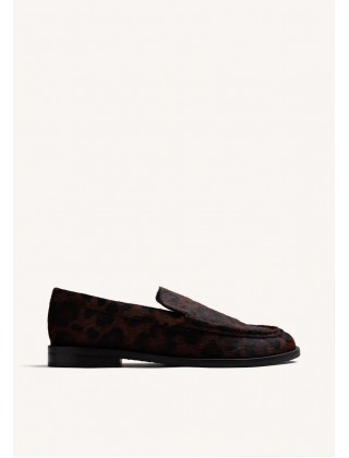 Γυναικεία δερμάτινα leopar loafers - Gioseppo 80770