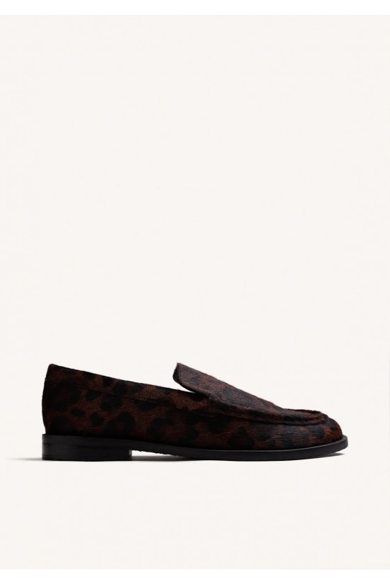 Γυναικεία δερμάτινα leopar loafers - Gioseppo 80770 Γυναικεία δερμάτινα leopar loafers - Gioseppo 80770