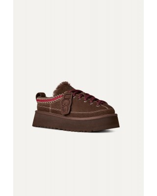 Γυναικεία καφέ σκούρο παντόφλα - Ugg Heritage Lace Up BCDR W/1180361 Γυναικεία καφέ σκούρο παντόφλα - Ugg Heritage Lace Up BCDR W/1180361