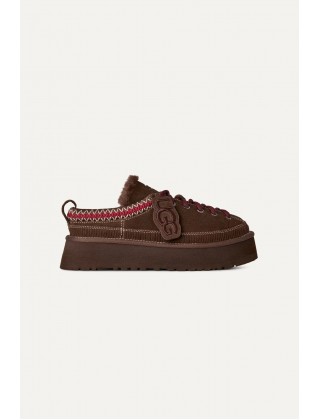 Γυναικεία καφέ σκούρο παντόφλα - Ugg Heritage  Lace Up BCDR W/1180361