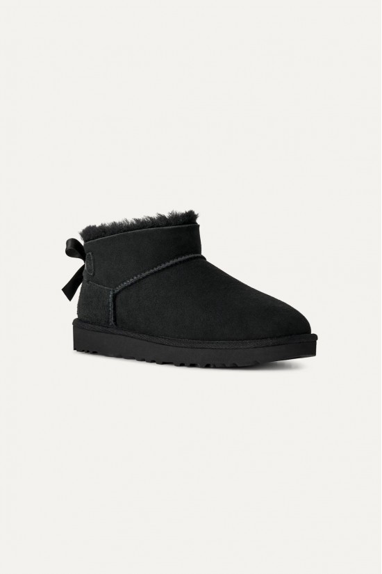 Γυναικεία μαύρα μποτάκια - Ugg Ultra mini Bailey Bow W/1185491