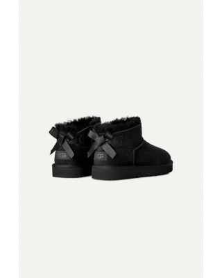 Γυναικεία μαύρα μποτάκια - Ugg Ultra mini Bailey Bow W/1185491