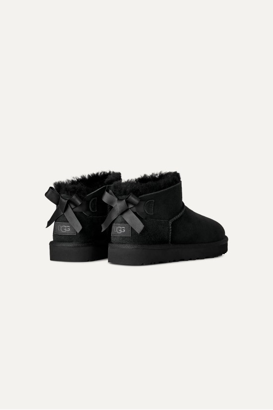 Γυναικεία μαύρα μποτάκια - Ugg Ultra mini Bailey Bow W/1185491