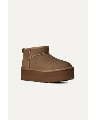 Γυναικεία μπρονζέ μποτάκια - Ugg Classic Ultra Mini Platforms W/1135092 LBNZ