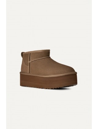 Γυναικεία μπρονζέ μποτάκια - Ugg Classic Ultra Mini Platforms W/1135092 LBNZ