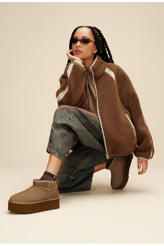 Γυναικεία μπρονζέ μποτάκια - Ugg Classic Ultra Mini Platforms W/1135092 LBNZ Γυναικεία μπρονζέ μποτάκια - Ugg Classic Ultra Mini Platforms W/1135092 LBNZ