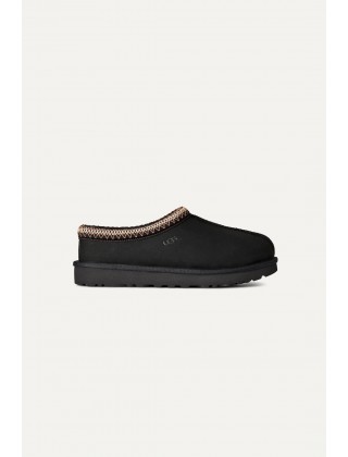 Γυναικείες μαύρες δερμάτινες παντόφλες - Ugg Tasman Nubuck W/1184353