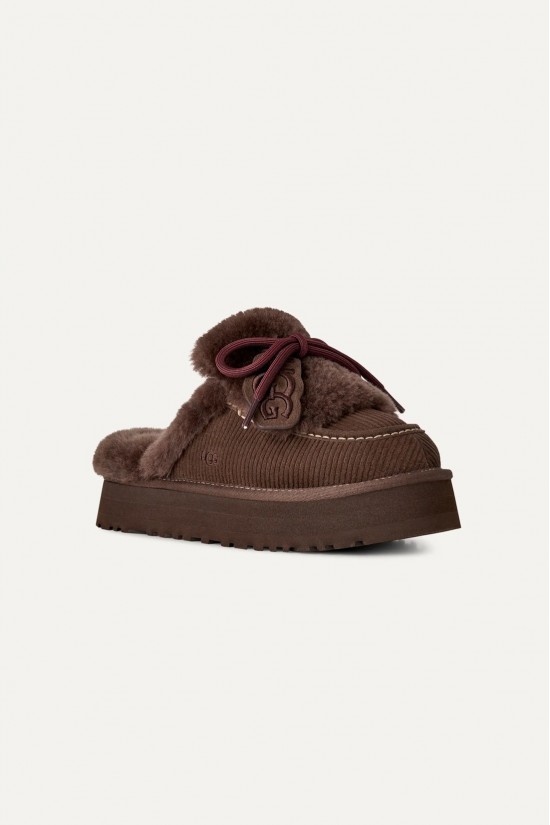 Γυναικείες σκούρο καφέ παντόφλες - Ugg Disquette Heritage BCDR W/1180360 Γυναικείες σκούρο καφέ παντόφλες - Ugg Disquette Heritage BCDR W/1180360