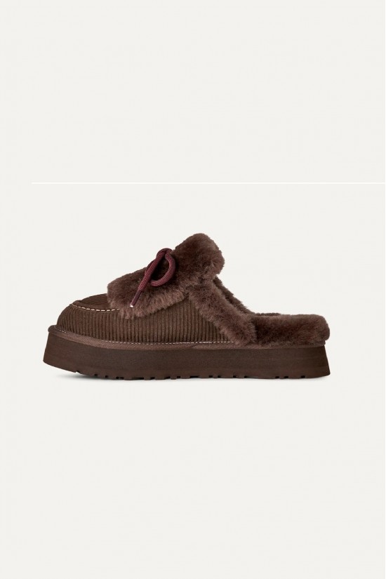 Γυναικείες σκούρο καφέ παντόφλες - Ugg Disquette Heritage BCDR W/1180360 Γυναικείες σκούρο καφέ παντόφλες - Ugg Disquette Heritage BCDR W/1180360