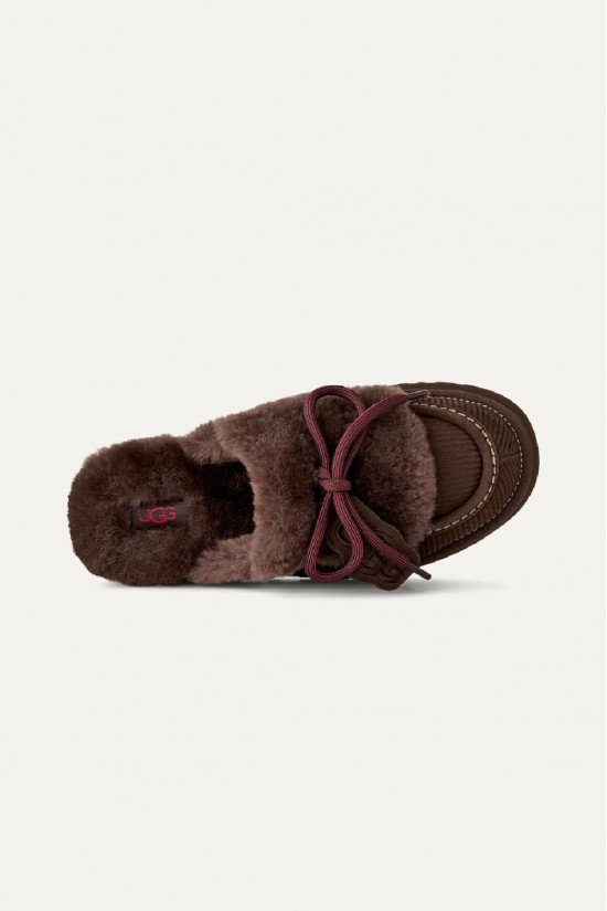 Γυναικείες σκούρο καφέ παντόφλες - Ugg Disquette Heritage BCDR W/1180360 Γυναικείες σκούρο καφέ παντόφλες - Ugg Disquette Heritage BCDR W/1180360
