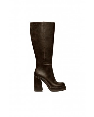 Γυναικεία καφέ ψηλοτάκουνη μπότα - Windsorsmith Melodrama Espresso 0112001095
