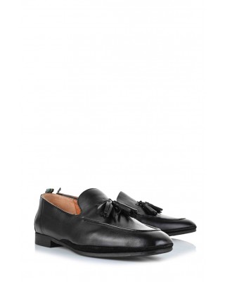 Ανδρικά μαύρα δερμάτινα μοκασίνια - Ambitious 13428-1321ΑΜ Ανδρικά μαύρα δερμάτινα μοκασίνια - Ambitious 13428-1321ΑΜ