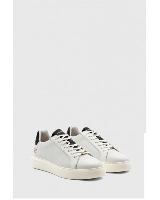 Ανδρικό δερμάτινο sneaker - Ambitious Eclipse Off White/Black 10634A-4838 Ανδρικό δερμάτινο sneaker - Ambitious Eclipse Off White/Black 10634A-4838