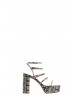Γυναικεία ψηλοτάκουνα πέδιλα με snake print - Carrano 517023