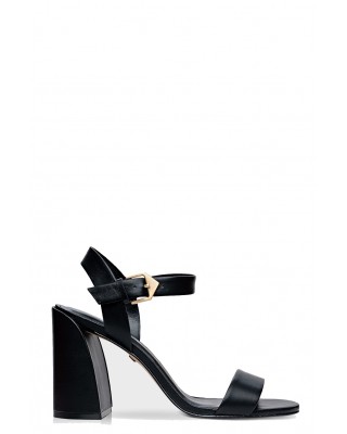 Γυναικεία μαύρα δερμάτινα πέδιλα - Carrano 651005	