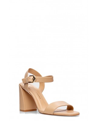 Γυναικεία καφέ μπεζ δερμάτινα πέδιλα - Carrano 651005 Γυναικεία καφέ μπεζ δερμάτινα πέδιλα - Carrano 651005