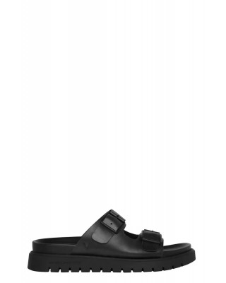 Ανδρικά μαύρα δερμάτινα σανδάλια - Windsor Smith Reign 0112000967 Ανδρικά μαύρα δερμάτινα σανδάλια - Windsor Smith Reign 0112000967