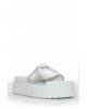 Γυναικείες λευκές δερμάτινες πλατφόρμες - Windsor Smith Treats 0112000939