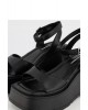 Γυναικείες μαύρες δερμάτινες πλατφόρμες - Windsor Smith Crybaby 0112000838