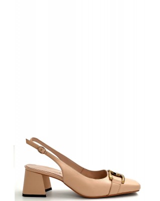 Γυναικείες μπεζ δερμάτινες ξώφτερνες γόβες - Favela Bacio Low 116001411 Γυναικείες μπεζ δερμάτινες ξώφτερνες γόβες - Favela Bacio Low 116001411