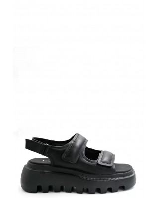 Γυναικείες μαύρες δερμάτινες πλατφόρμες Favela - Sampson 116001398 Γυναικείες μαύρες δερμάτινες πλατφόρμες Favela - Sampson 116001398