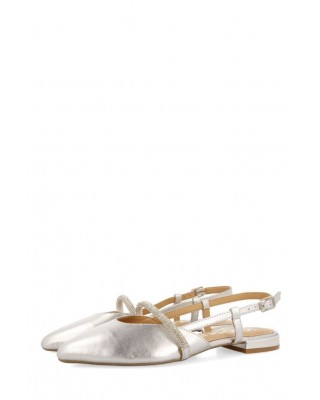 Γυναικείες ασημί δερμάτινες μπαλαρίνες - Gioseppo Gordano 72147 Γυναικείες ασημί δερμάτινες μπαλαρίνες - Gioseppo Gordano 72147